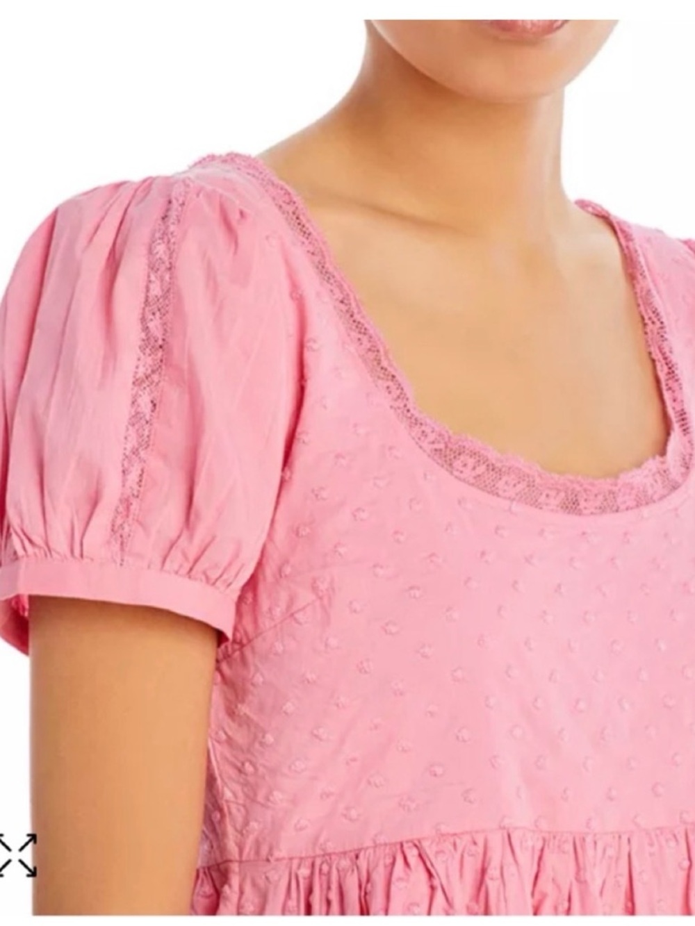 LoveShackFancy Pink Raleigh Cotton Mini Dress - Picture 3 of 11